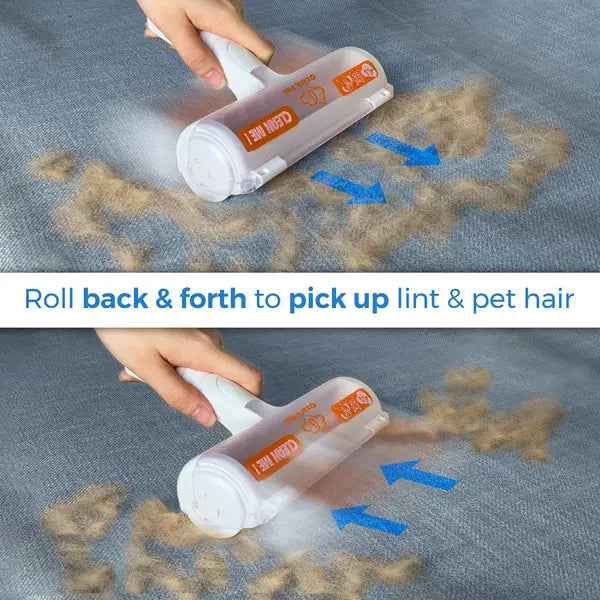 Ozark Pet Lint Rollers Kit with Lint Remover & Edge Sweeping for Cleaning Couch, Carpet, and Furniture, Efficiently Removes Dog & Cat Hair